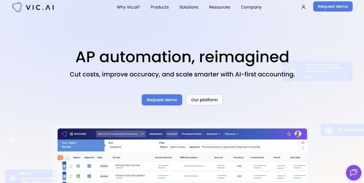 Vic.ai Homepage